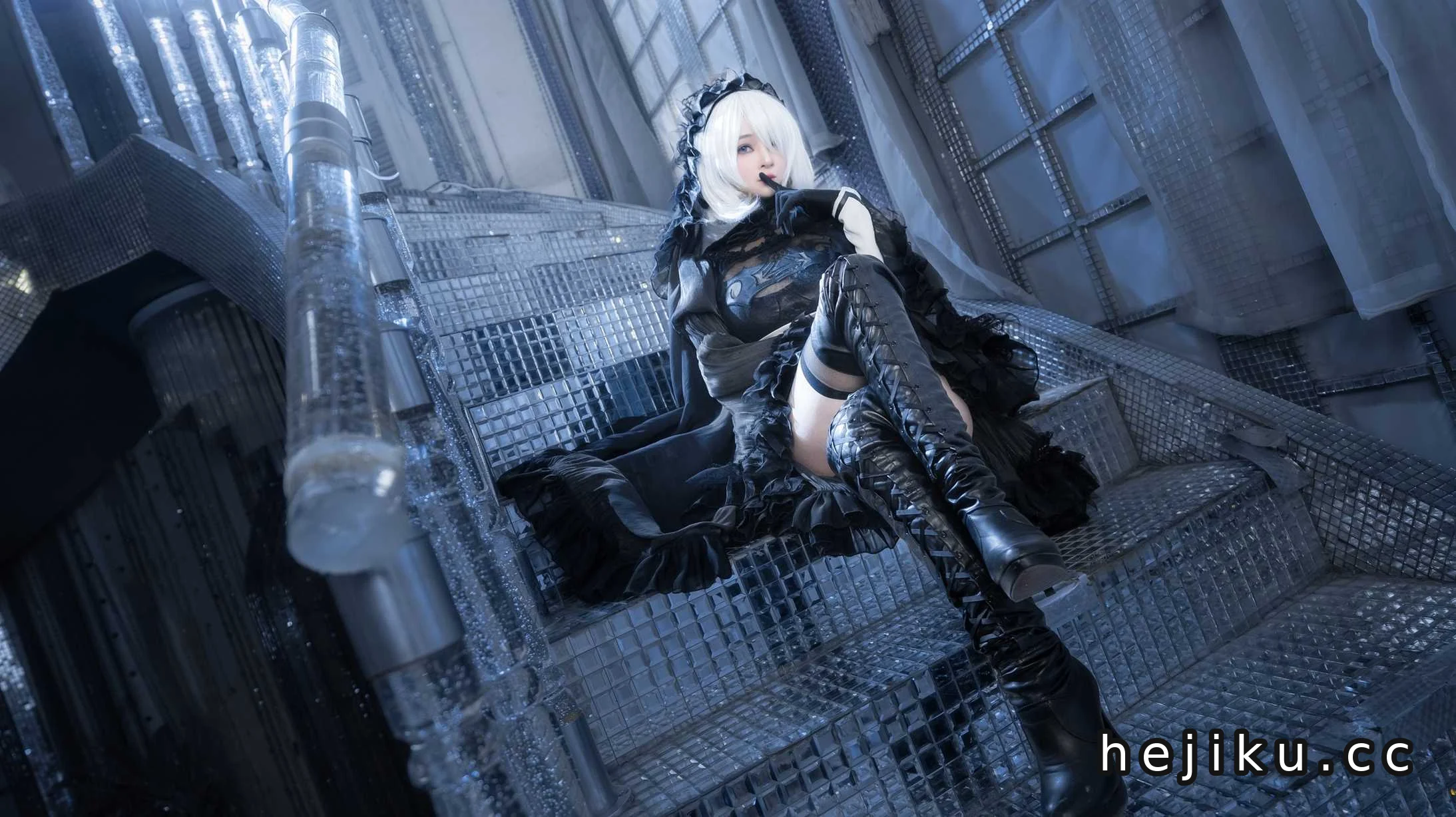 叉子宝宝《2B 尼尔机械纪元》作品介绍:冷冽幻境中的优雅战斗感插图1