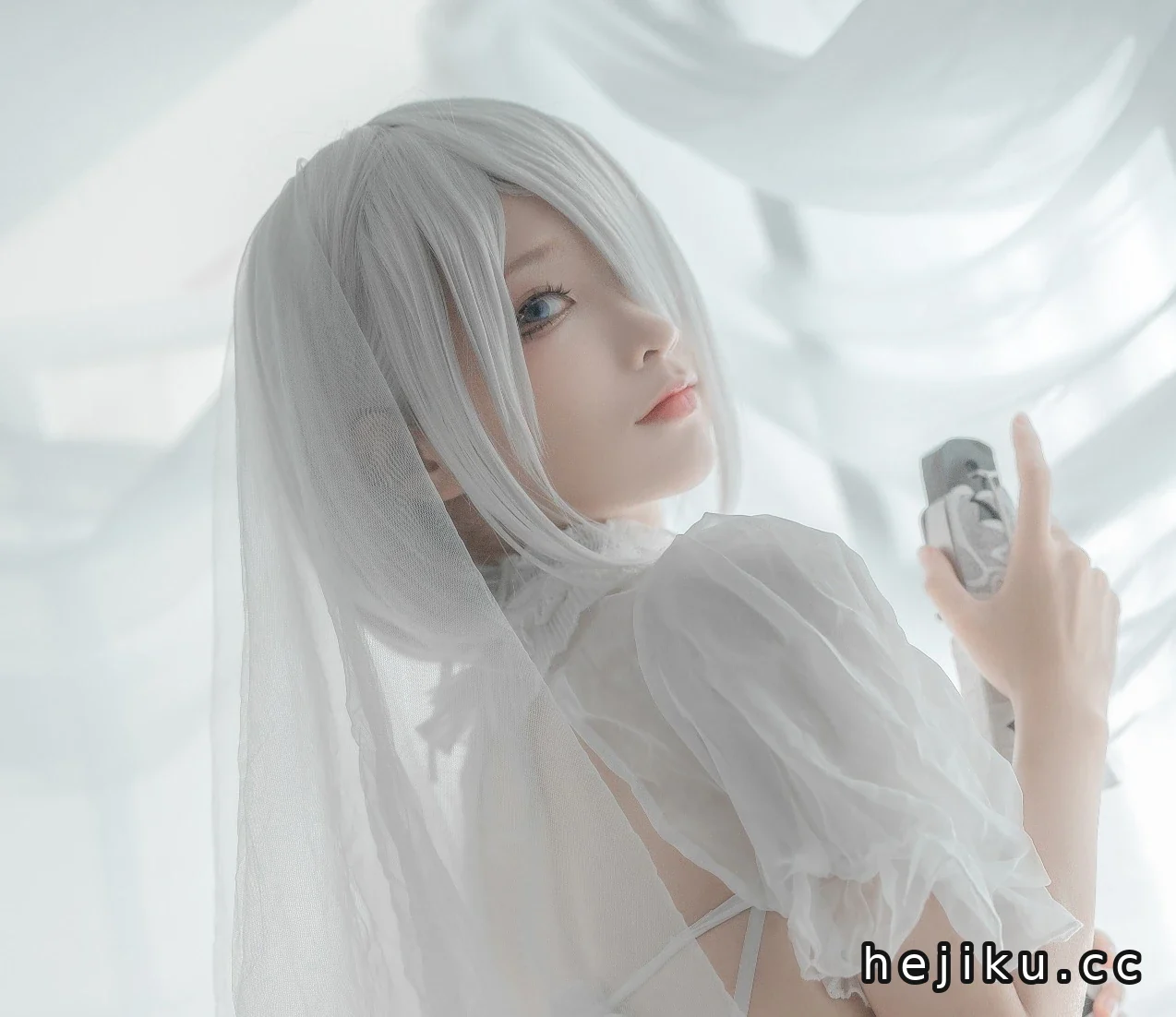 答应我,看完这波沫沫版2B-白婚纱,别再问我什么是“赛博救赎”了!插图