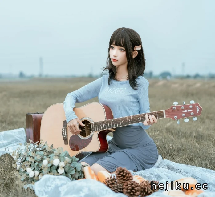 蠢沫沫的《吉他妹妹》：治愈系Cosplay作品插图3