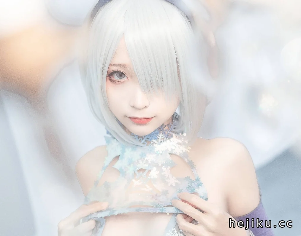蠢沫沫《尼尔》2B冰雪写真赏析：冷色调下的机械浪漫，这波神仙颜值我先冲了！插图1